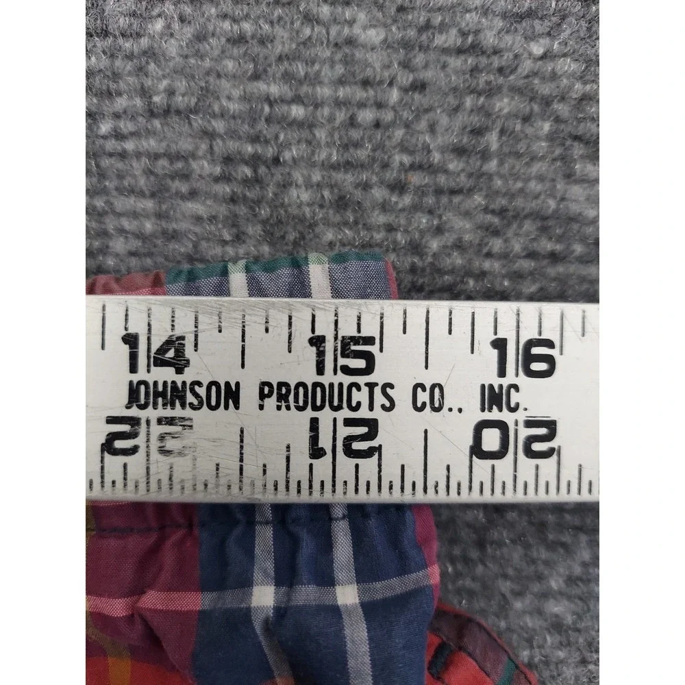 Polo Ralph Lauren Sport Swim trunks Mens Large Red Tartan Plaid Beach Pony